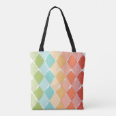 Zomer levendige kleuren patroon tote bag (Achterkant)