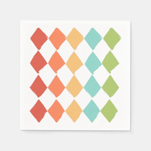 Zomer levendige kleuren servet (Voorkant)