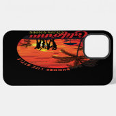 Zomer Levensstijl iPhone Hoesje (Achterkant horizontaal)
