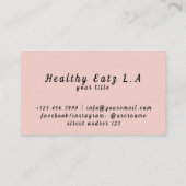 Zomer Levering gezond Visitekaartje (Achterkant)