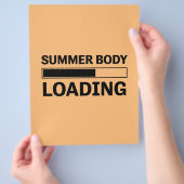 Zomer Lichaam Laden Grappige Sport Gym Flyer (Hand)