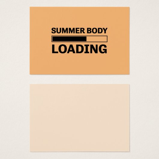 Zomer Lichaam Laden Grappige Sport Gym Visitekaartje (Voorkant /achterkant)