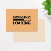 Zomer Lichaam Laden Grappige Sport Gym Visitekaartje (Bureau)