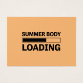 Zomer Lichaam Laden Grappige Sport Gym Visitekaartje (Voorkant)