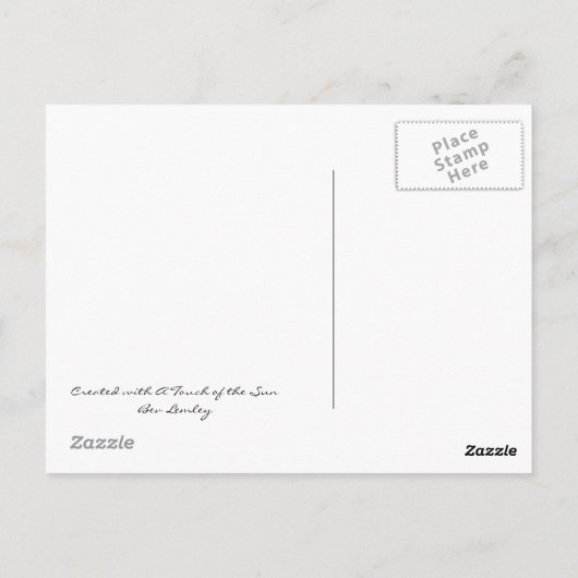 Zomer licht briefkaart (Achterkant)