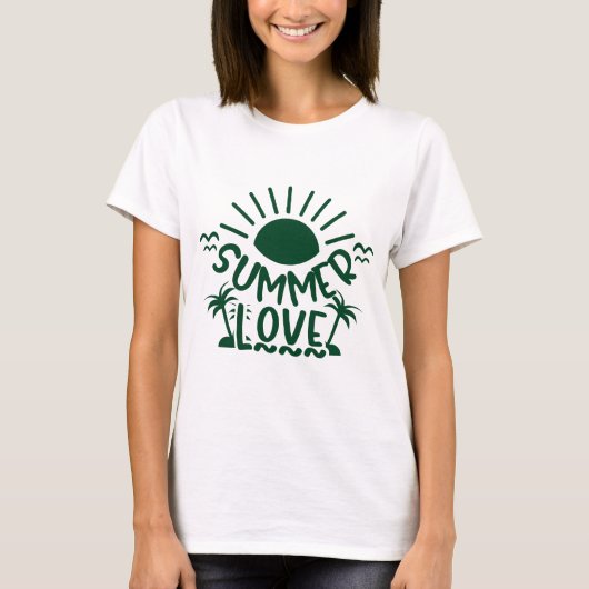Zomer Liefde Vrouwen T-shirt Design (Voorkant)