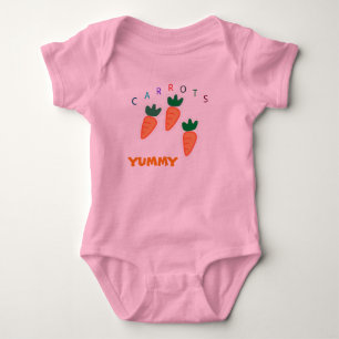 Zomer Lieve Wortels Lekker Baby Roze Romper