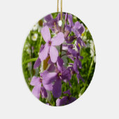 Zomer Lila en Daisies Keramisch Ornament (Rechts)