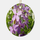 Zomer Lila en Daisies Keramisch Ornament (Links)