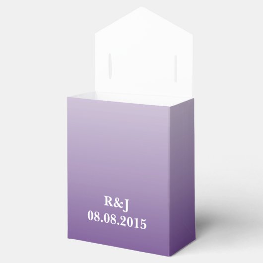 Zomer lila Ombre paarse bruiloft Bedankdoosjes (Geopend)