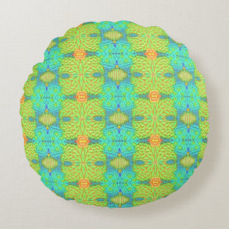 Zomer Lime Ronde Kussen