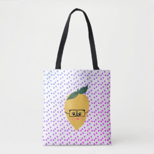 Zomer Limoen Cartoon Hand Getekende Doodle Tote Bag