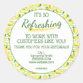 Zomer limonade Pop door Ronde Sticker (Voorkant)