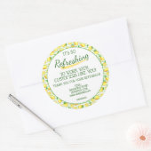 Zomer limonade Pop door Ronde Sticker (Envelop)