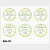 Zomer limonade Pop door Ronde Sticker (Vel)