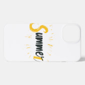 Zomer Logo - Zomer Tekstontwerp iPhone Hoesje (Achterkant horizontaal)