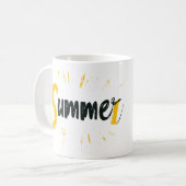 Zomer Logo - Zomer Tekstontwerp Koffiemok (Voorkant links)