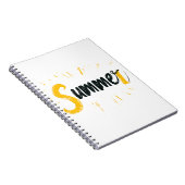 Zomer Logo - Zomer Tekstontwerp Notitieboek (Rechterzijde)