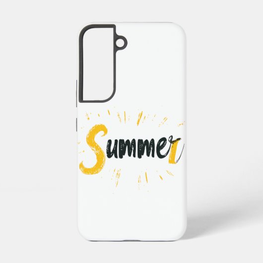Zomer Logo - Zomer Tekstontwerp Samsung Galaxy Hoesje (Achterkant)