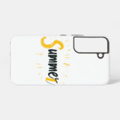 Zomer Logo - Zomer Tekstontwerp Samsung Galaxy Hoesje (Achterkant horizontaal)