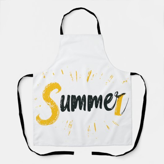 Zomer Logo - Zomer Tekstontwerp Schort (Voorkant)