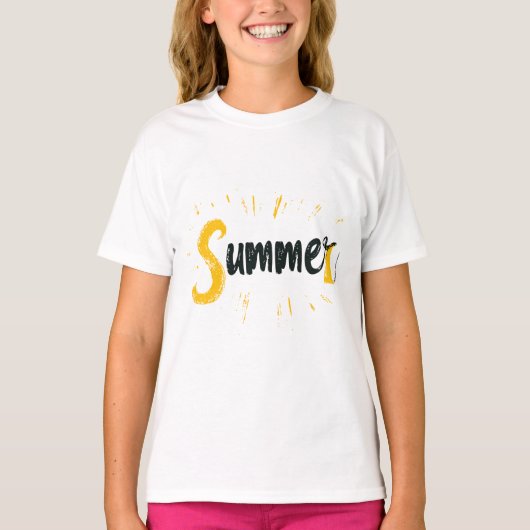Zomer Logo - Zomer Tekstontwerp T-shirt (Voorkant)