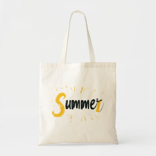 Zomer Logo - Zomer Tekstontwerp Tote Bag (Voorkant)