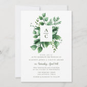 Zomer loof bruiloft uitnodiging (Voorkant)