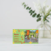 Zomer lopen met honden en katten Visitekaartjes (Staand voorkant)