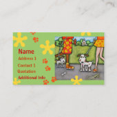 Zomer lopen met honden en katten Visitekaartjes (Voorkant)