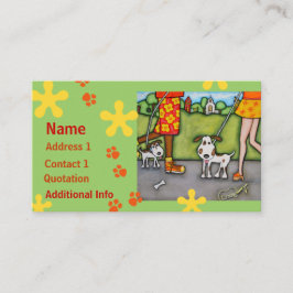 Zomer lopen met honden en katten Visitekaartjes