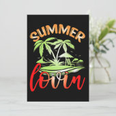 Zomer Lovin Zomervakantie Kaart (Staand voorkant)