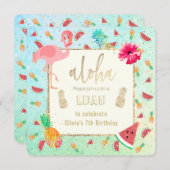 Zomer Luau feest Kaart (Voorkant / Achterkant)