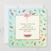 Zomer Luau feest Kaart (Achterkant)