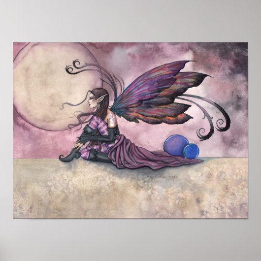 Zomer Maan Fee Gotische Fantasie Kunst Poster (Voorkant)
