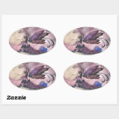 Zomer Maan Paarse Fee Stickers (Vel)