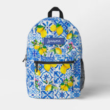 Zomer majolica blauw Siciliaanse citrus Mediterraa