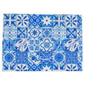 Zomer majolica blauw Siciliaanse citrus Mediterraa Groot Cadeauzakje (Achterkant)