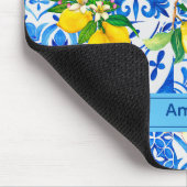 Zomer majolica blauw Siciliaanse citrus Mediterraa Muismat (Hoek)