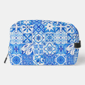 Zomer majolica blauw Siciliaanse citrus Mediterraa Toilettasje (Achterkant)