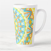 Zomer Mandala Helder Boho Bloemig Koffie Latte Mok (Rechts)