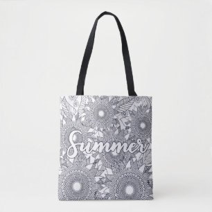Zomer Mandala's Kleuren Plezier Tote Bag
