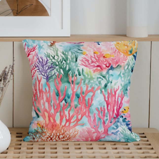 Zomer Marine Coral Reef Kussen (Creator heeft geüpload)