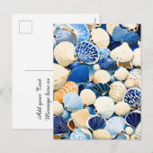 Zomer Marine Seashells Feestdagenkaart (Voorkant / Achterkant)