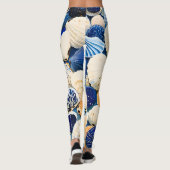 Zomer Marine Seashells Leggings (Achterkant)