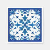 Zomer-mediterrane tegel servet (Voorkant)