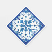 Zomer-mediterrane tegel servet (Hoek)