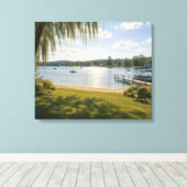Zomer Meer Canvas Afdruk (Insitu (Houten vloer))
