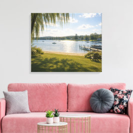 Zomer Meer Canvas Afdruk