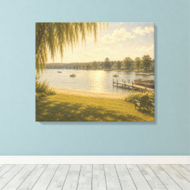Zomer Meer Herinneringen Canvas Afdruk